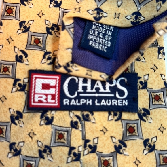 Ralph Lauren CHAPS silk tie - Picture 3 of 7